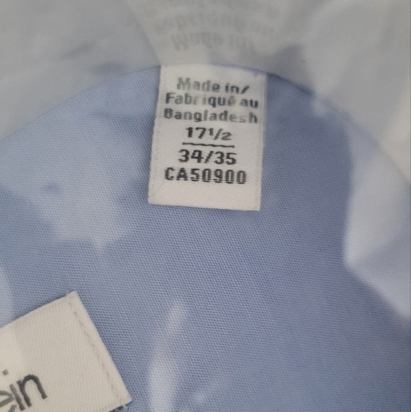 NWT | Calvin Klein Light Blue Dress Shirt - Picture 3 of 4